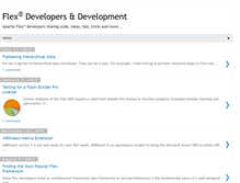 Tablet Screenshot of blog.flexdevelopers.com